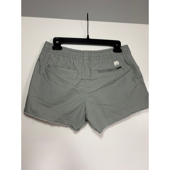 Vuori Pants - Vuori Ripstop Shorts Small Sage Green Raw Hem Elastic Waist Drawstring VW385